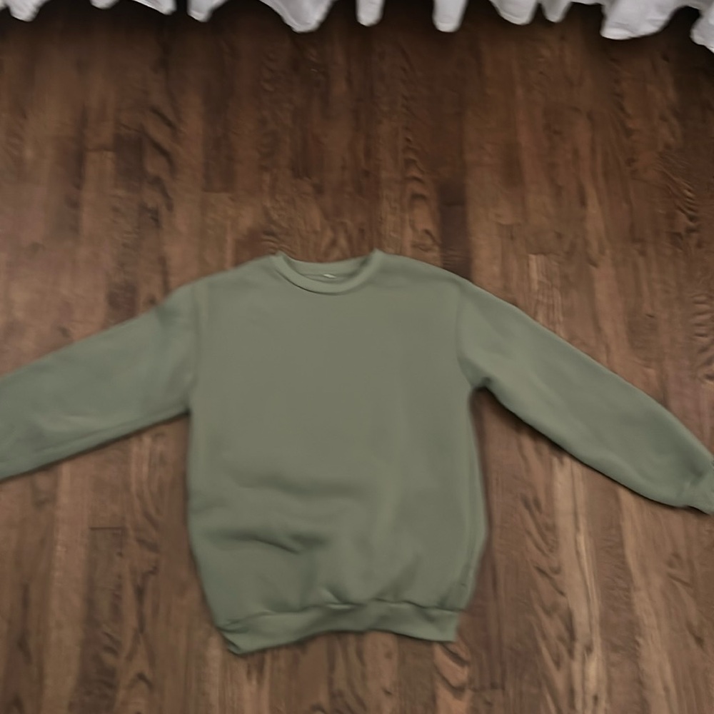 Sage green sweatshirt from shein